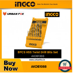 INGCO AKDB1088 8PCS HSS twist drill bits set