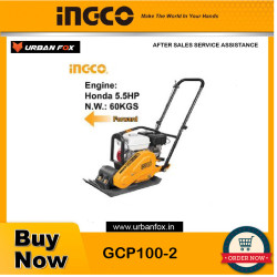 INGCO GCP100-2 Gasoline Plate Compactor 4.8kW (6.5HP) 90Kgs.