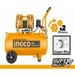 INGCO Silent Air compressor oil free 50Ltrs ACS112501, 1200W  1.6HP