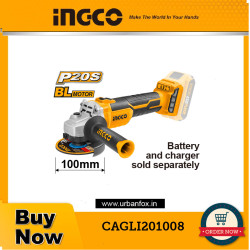 INGCO CAGLI201008 Lithium-Ion Cordless Brushless Angle grinder 20v 