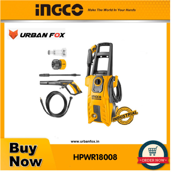 INGCO 1800-WATT High Pressure Washer 150Bar (2200PSI) 150 Bar
