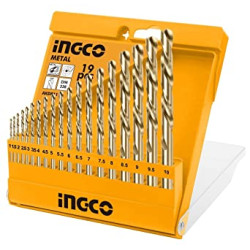INGCO AKDB1195 19 Pcs HSS Twist Drill Bits Set 
