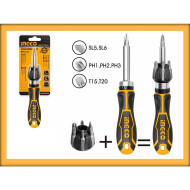 INGCO AKISD0808  8 Pcs Ratchet Screwdriver Set
