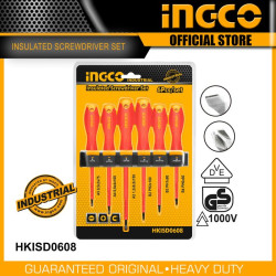 INGCO HKISD0608 6 Pcs Insulated Screwdriver Set