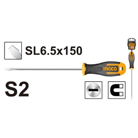 INGCO HS686150 Slotted Screwdriver