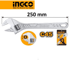 INGCO HADW131102  Adjustable Wrench 10"