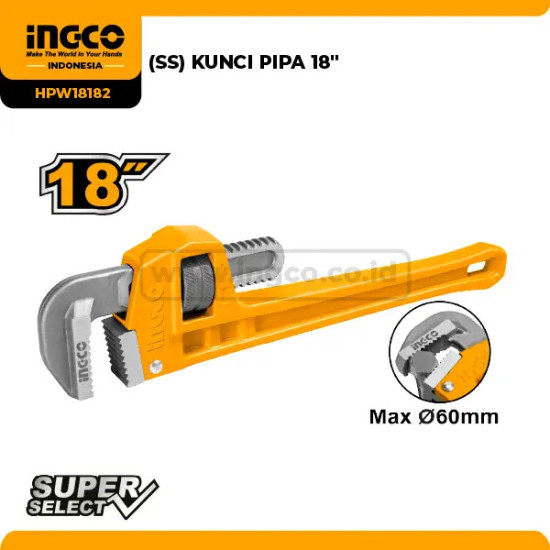 INGCO HPW18182 Pipe Wrench 18" INGCO HPW18182 Pipe Wrench 18"