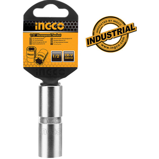 INGCO HSPS12161 1/2" Spark Plug Socket 16MM INGCO HSPS12161 1/2" Spark Plug Socket 16MM