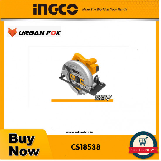 INGCO CS18538 Circular saw, 180mm, 1600w.