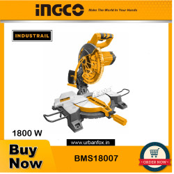 INGCO Mitre Saw BMS18007, 1800W, 255mm Heavy Industrial.