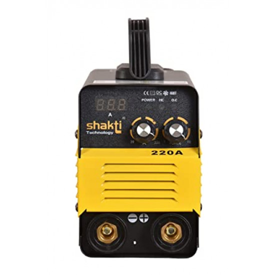 Shakti Technology Inverter ARC Welding Machine (IGBT) 220A with Hot Start, Anti-Stick Functions, Arc Force Control - 1 Year Warranty